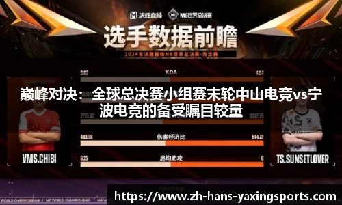 巅峰对决:全球总决赛小组赛末轮中山电竞vs宁波电竞的备受瞩目较量